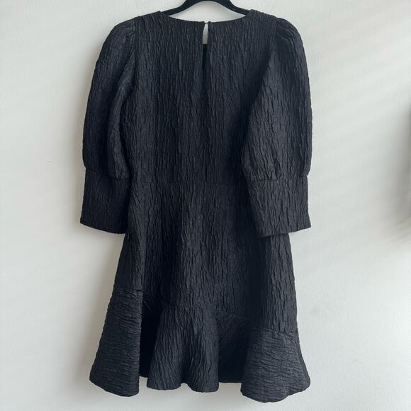 Zara Bloggers Fave Black Textured Weave Dress - Small - Picture 6 of 7